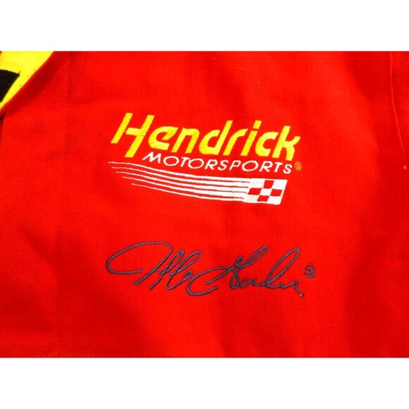 Vtg NASCAR Race Jacket Mens XL Rainbow Jeff Gordon 24 Hamilton, 2 Signatures - Picture 10 of 16